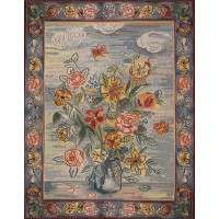 Gobelín Tapisserie Bouquet Modern style